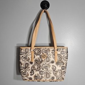 Kim Rogers Saffiano Paisley Tote Bag New Without Tags